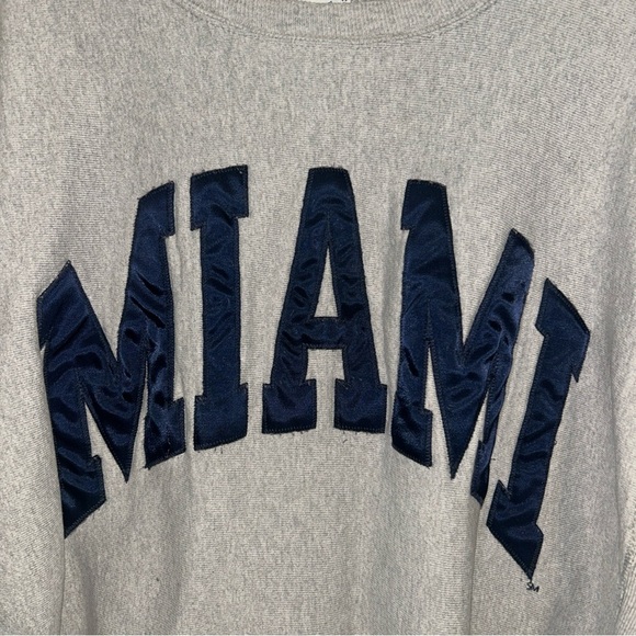 Miami champion vintage y2k reverse weave Sweatshirt size xl - Picture 3 of 4
